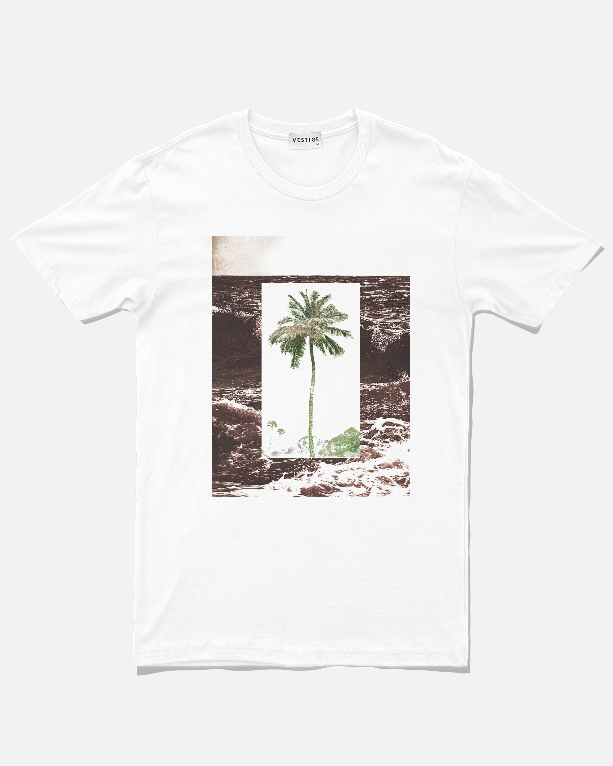 Sea Wave Tee, White