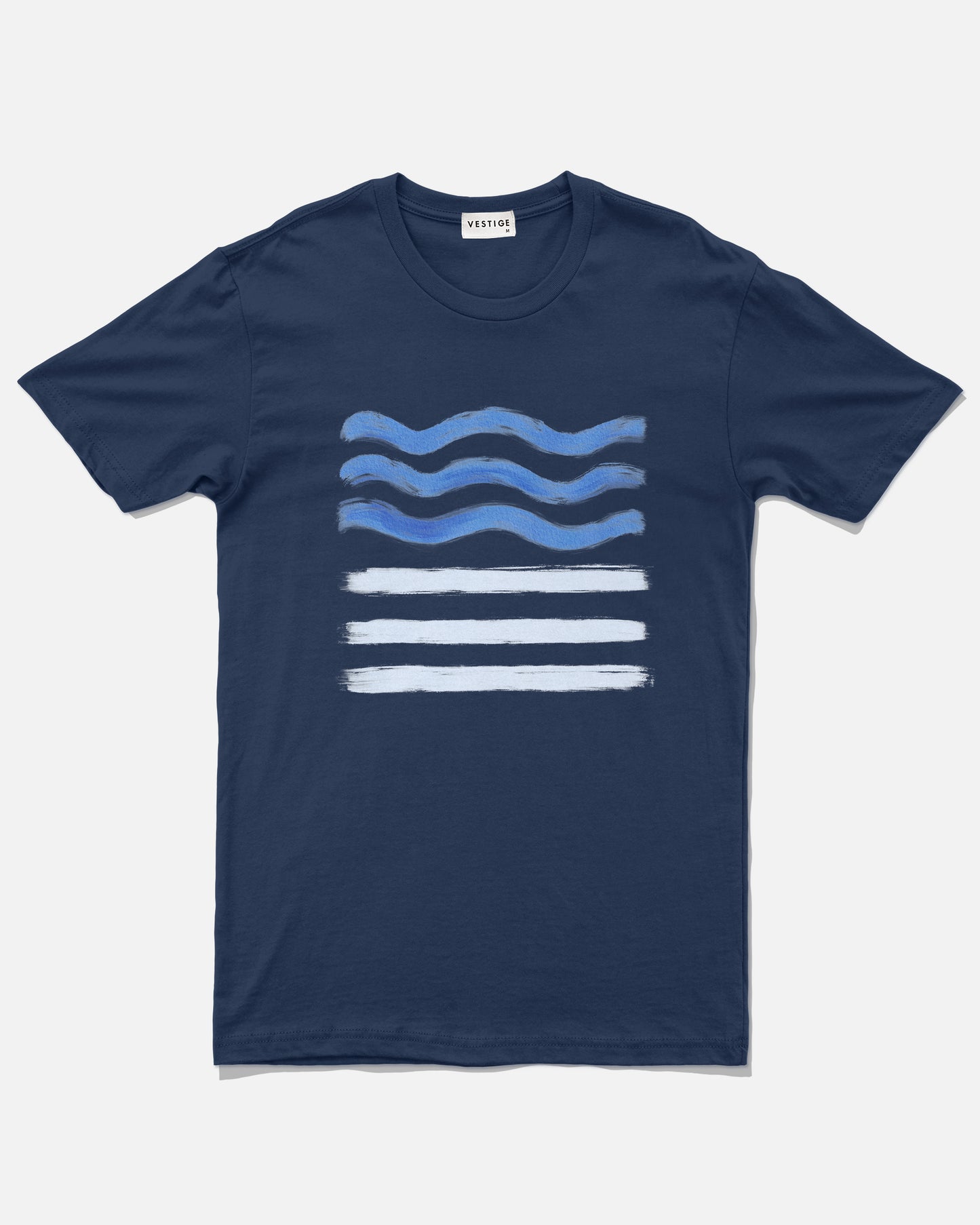 Wave Groove Tee, Cobalt Blue